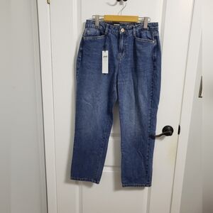 NOISY MAY Blue Straight Leg Mia Denim Jeans